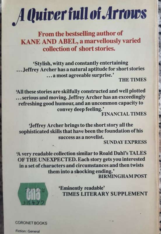 Jeffrey Archer: A Quiver full of arrows